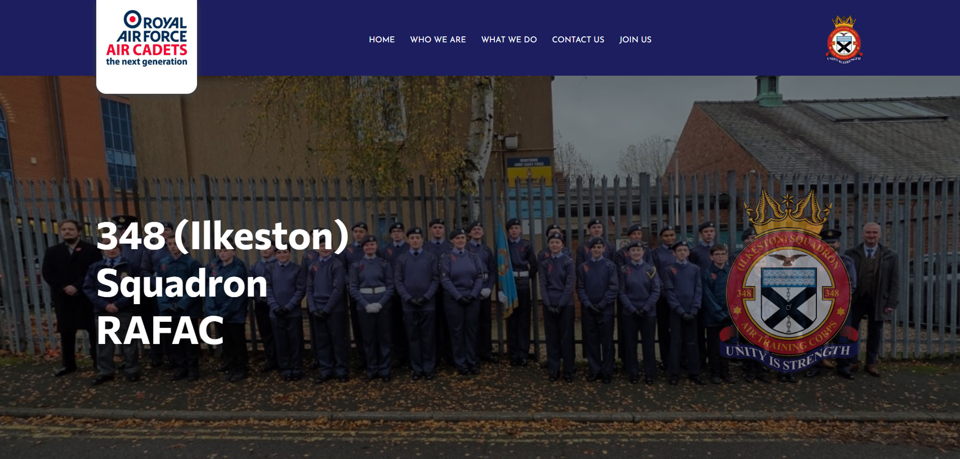 Ilkeston Air Cadets Homepage Hero